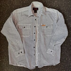 Hickory Shirt Co. Men's Blue Striped Shirt